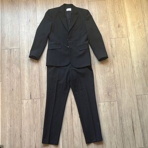 7 for Mankind Classic Black Men's Suit Jacket 38 Pants 32